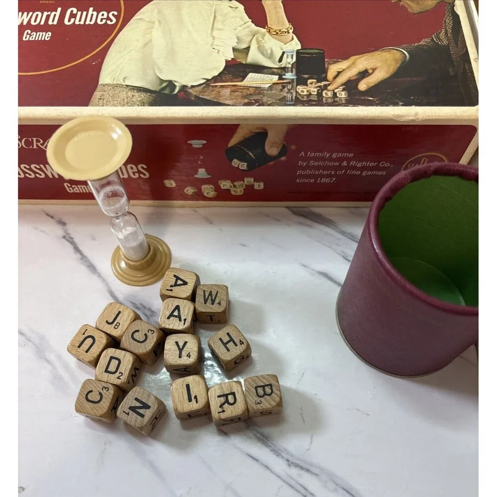 1968 game Scrabble crossword cubes